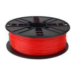 GEMBIRD filament PLA, 1,75 mm, 1 kg, fluorescenčná, červená