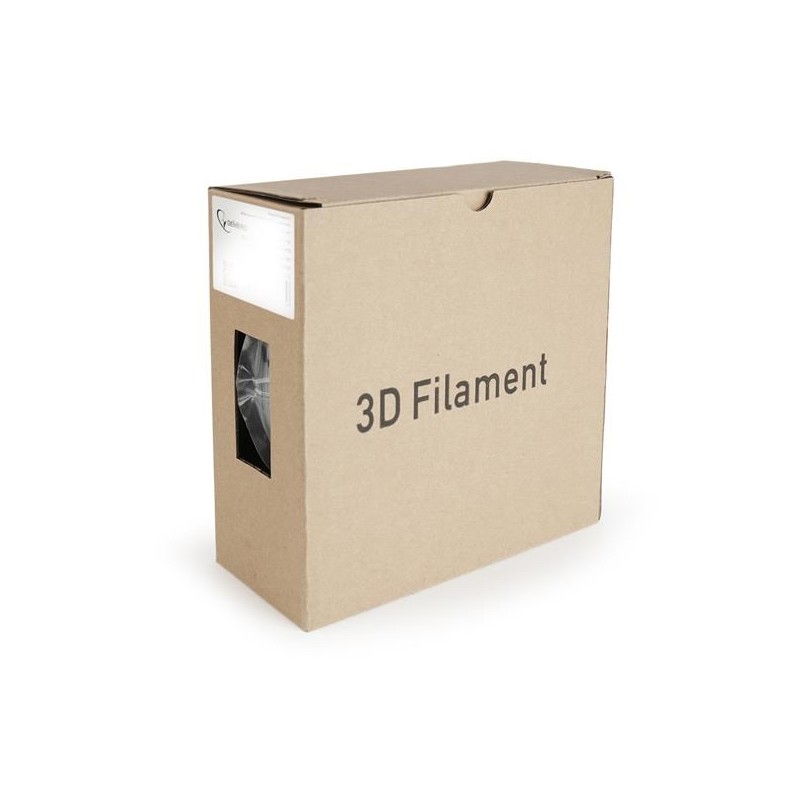 GEMBIRD filament PLA PLUS, 1,75 mm, 1 kg, strieborná
