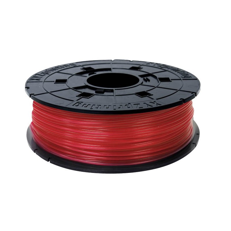 XYZ 600 gramů, Clear red PLA Filament Cartridge pro da Vinci Nano, Mini, Junior, Super, Color